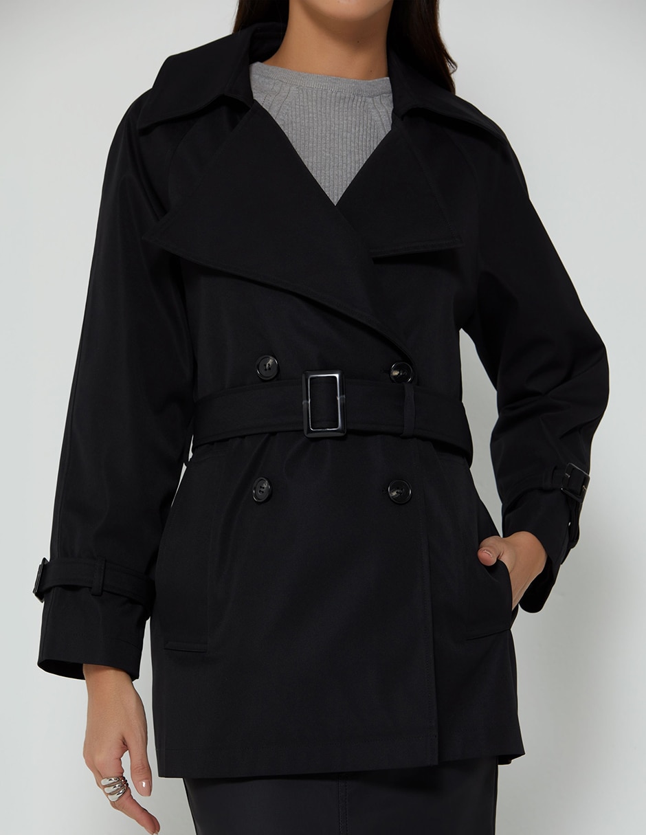 Gabardina con bolsillos para mujer 5