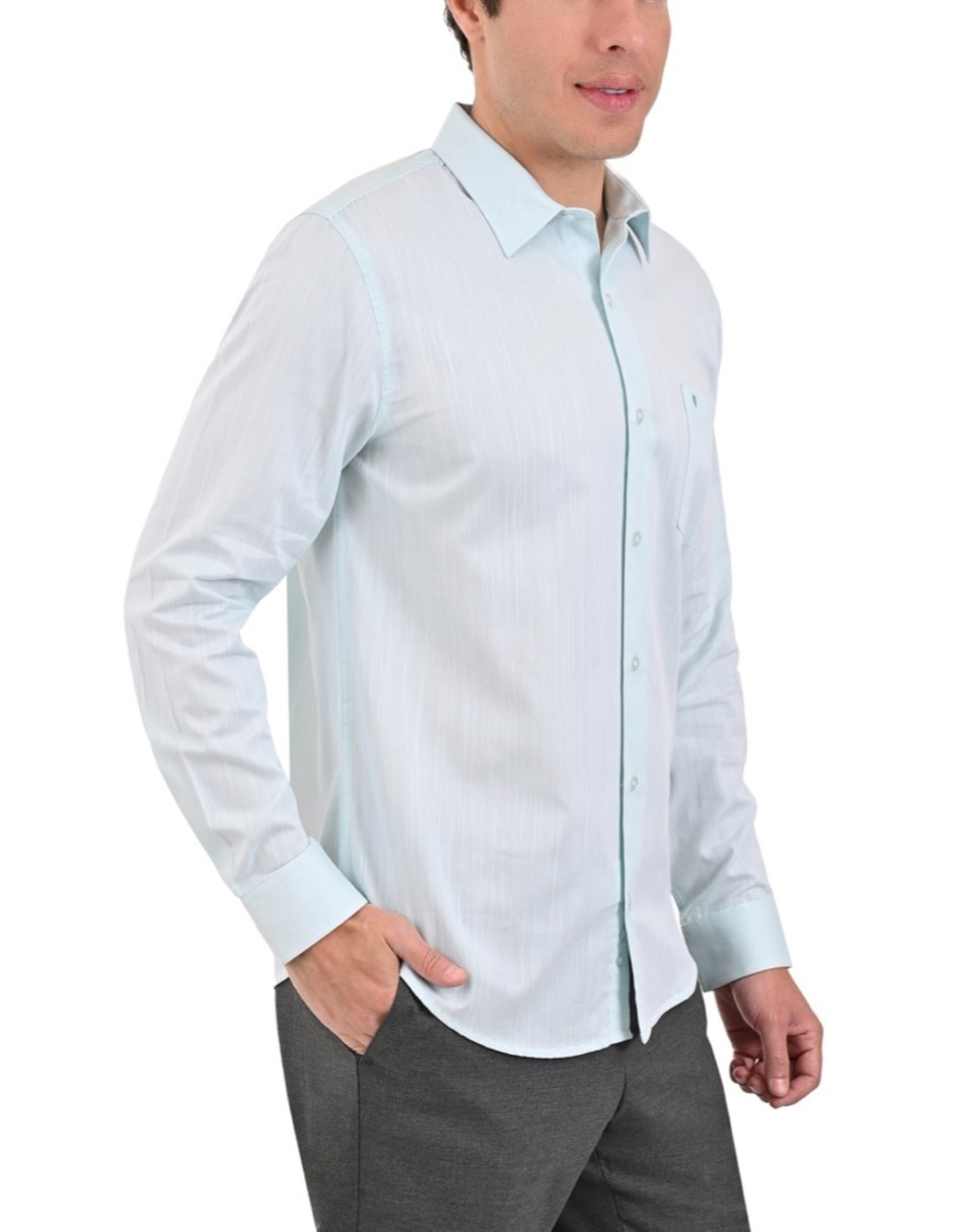 Camisa/Sobrecamisa Casual Otoño - Invierno de (si aplica) Algodón y poliéster manga Larga para hombre 2