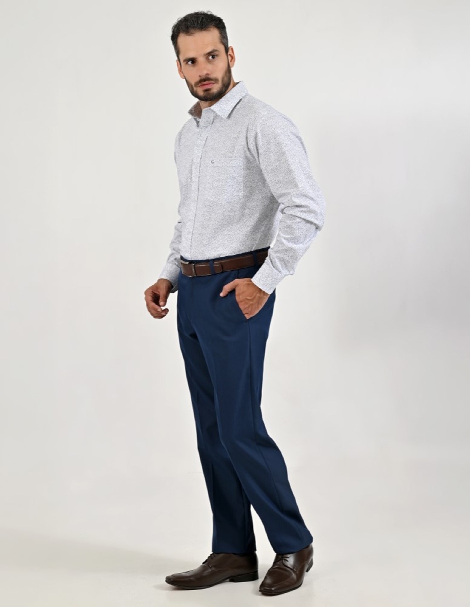 Camisa/Sobrecamisa Casual Primavera - Verano de (si aplica) Algodón y poliéster manga Larga para hombre 4