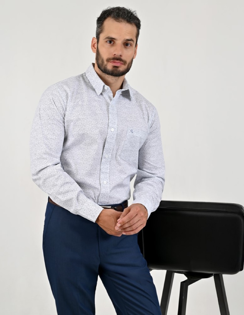 Camisa/Sobrecamisa Casual Primavera - Verano de (si aplica) Algodón y poliéster manga Larga para hombre 5