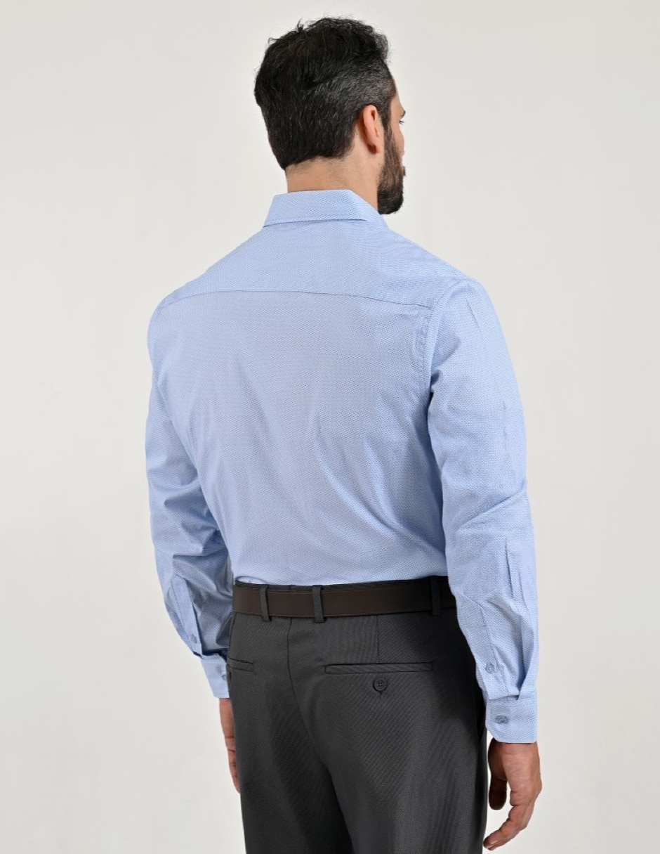 Camisa casual manga larga para hombre 2