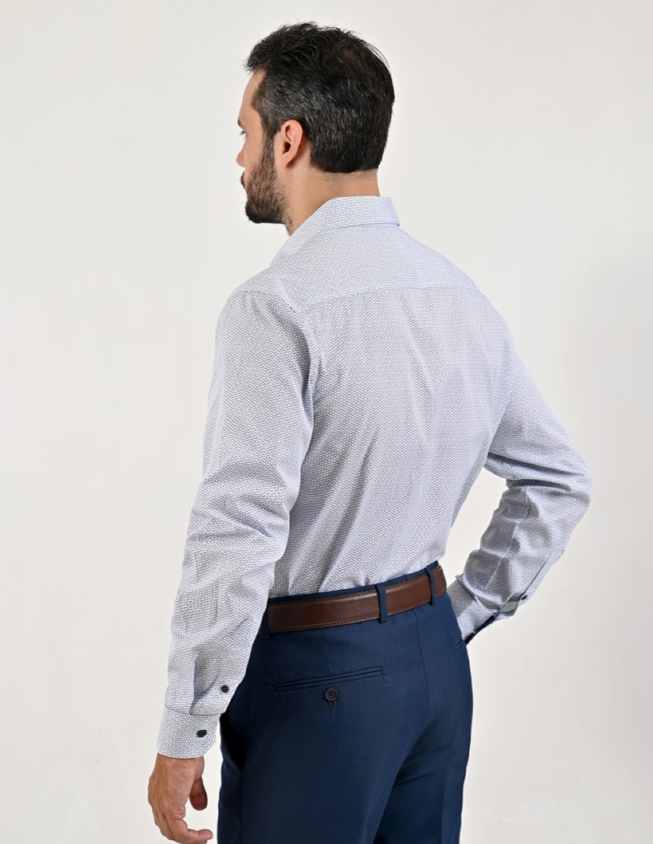 Camisa casual de algodón manga larga para hombre 3