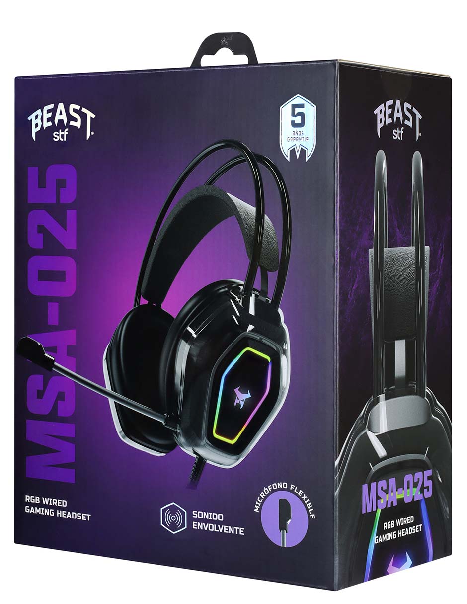 Audífonos gamer alámbrica gaming msa-025 7