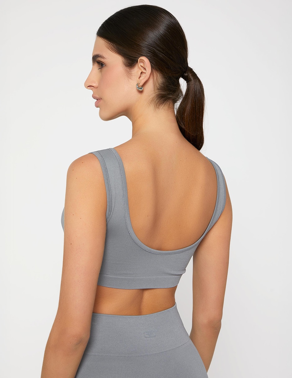 Top cuello con escote cuadrado tirante ancho 5