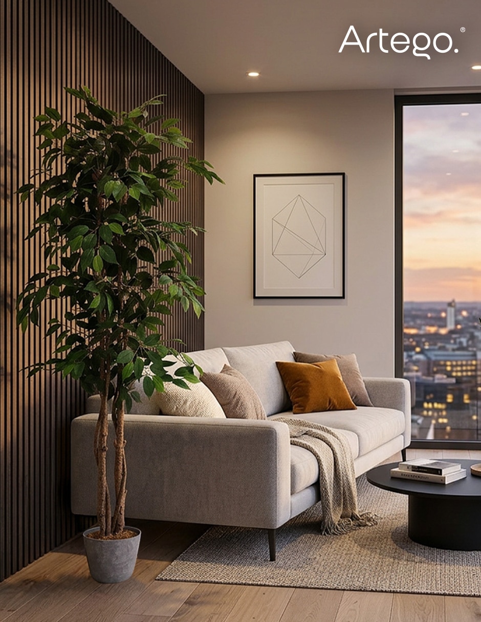 Planta ficus artificial ficus real style
