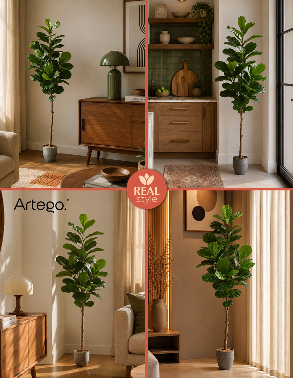 Planta ficus artificial real style ficus lyrata fidle 3