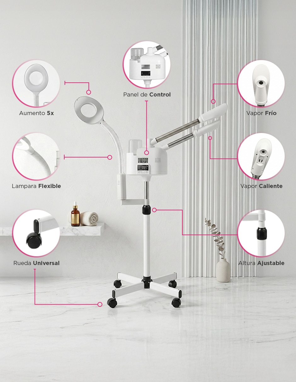 Vaporizador facial vanlig vaporizador facial ellen blanco para suavizar