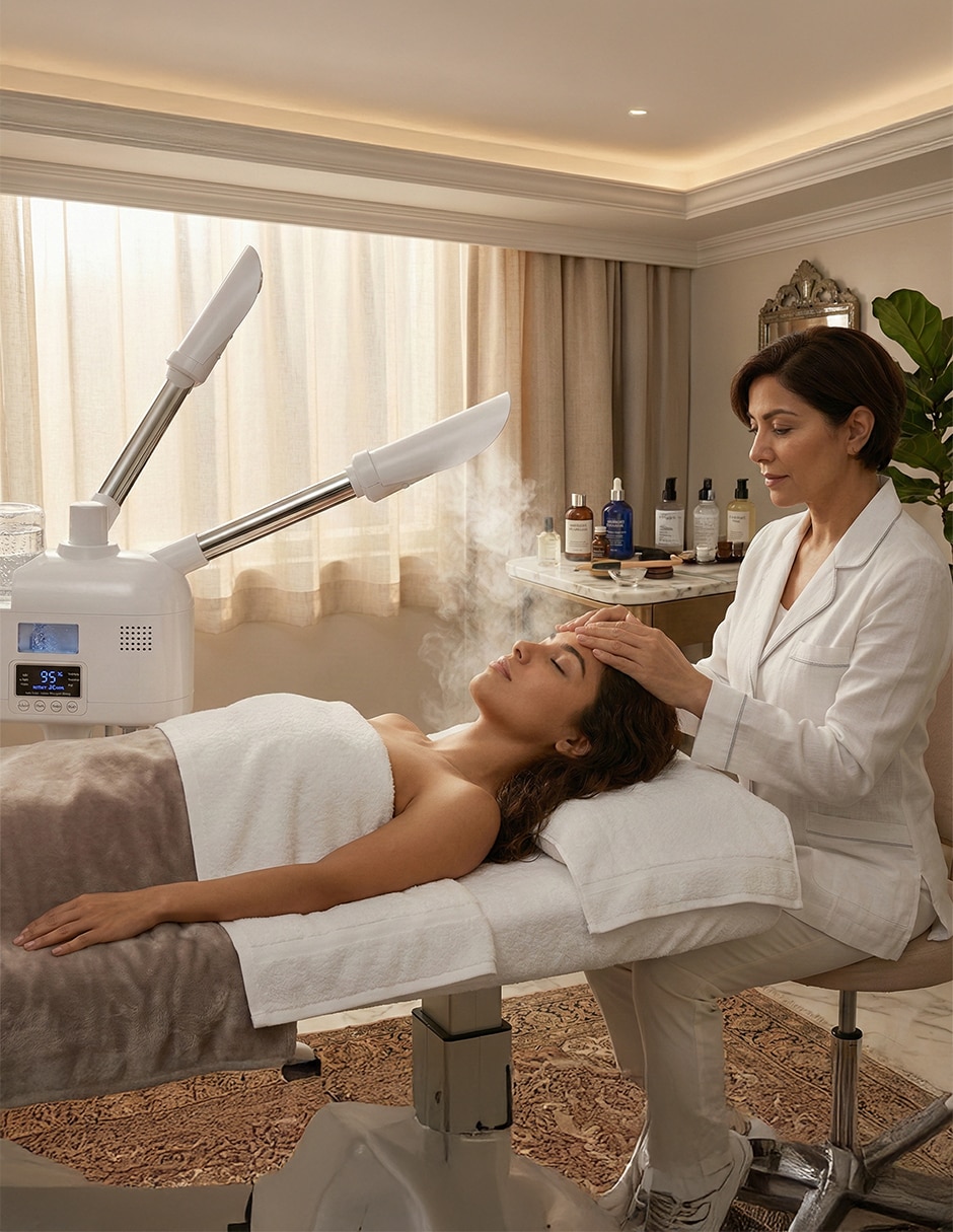 Vaporizador facial vanlig vaporizador facial ellen blanco para suavizar