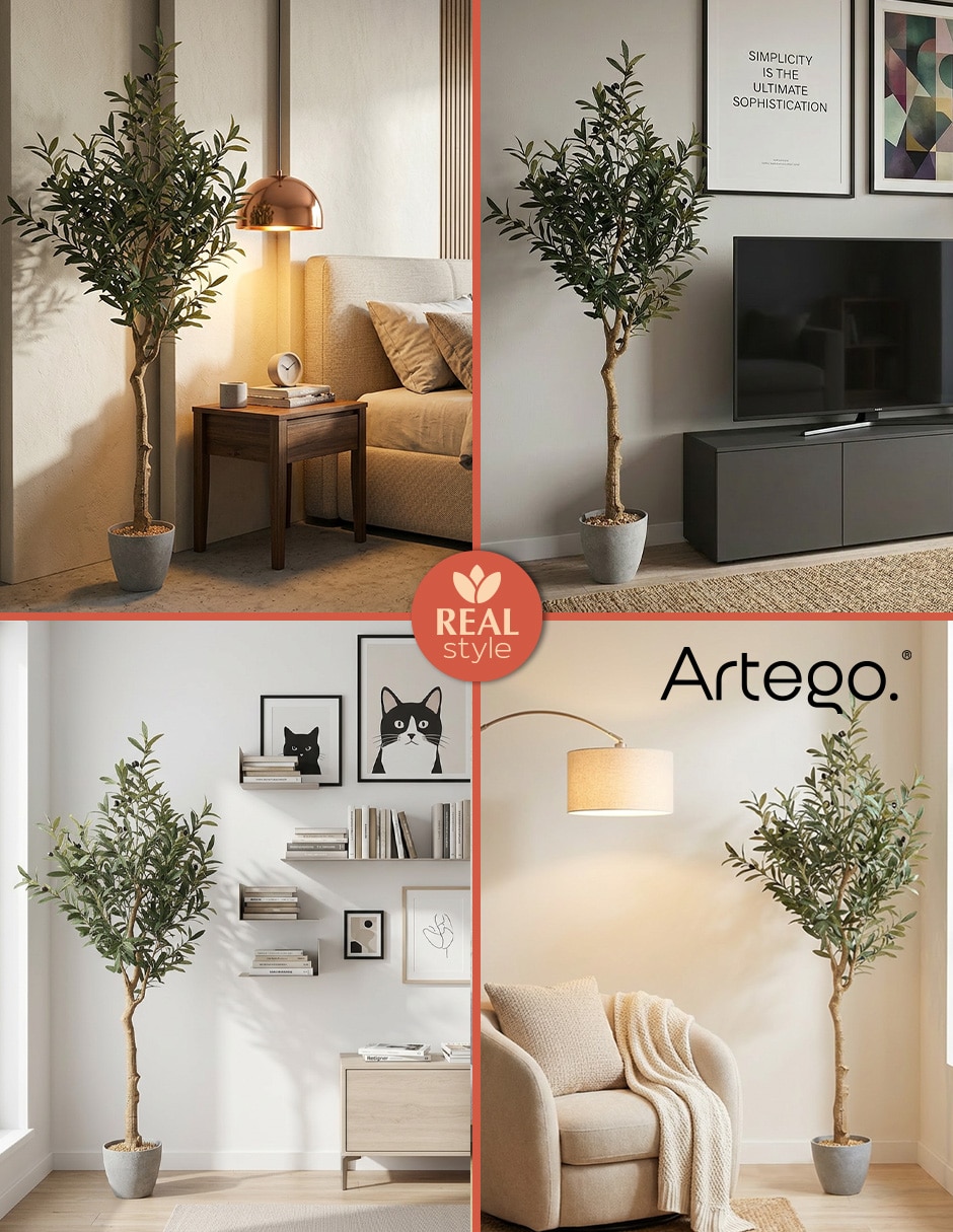 Planta olivo artificial olivo tree real style 2
