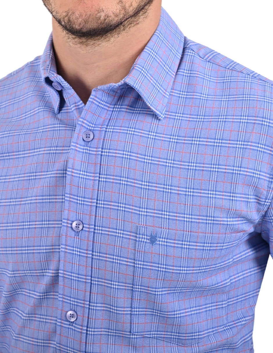 Camisa casual manga larga para hombre 2
