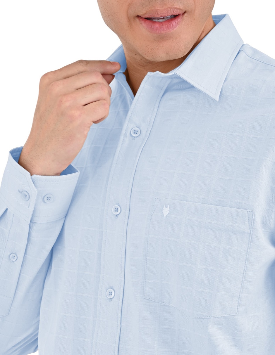 Camisa casual de algodón manga larga para hombre 3