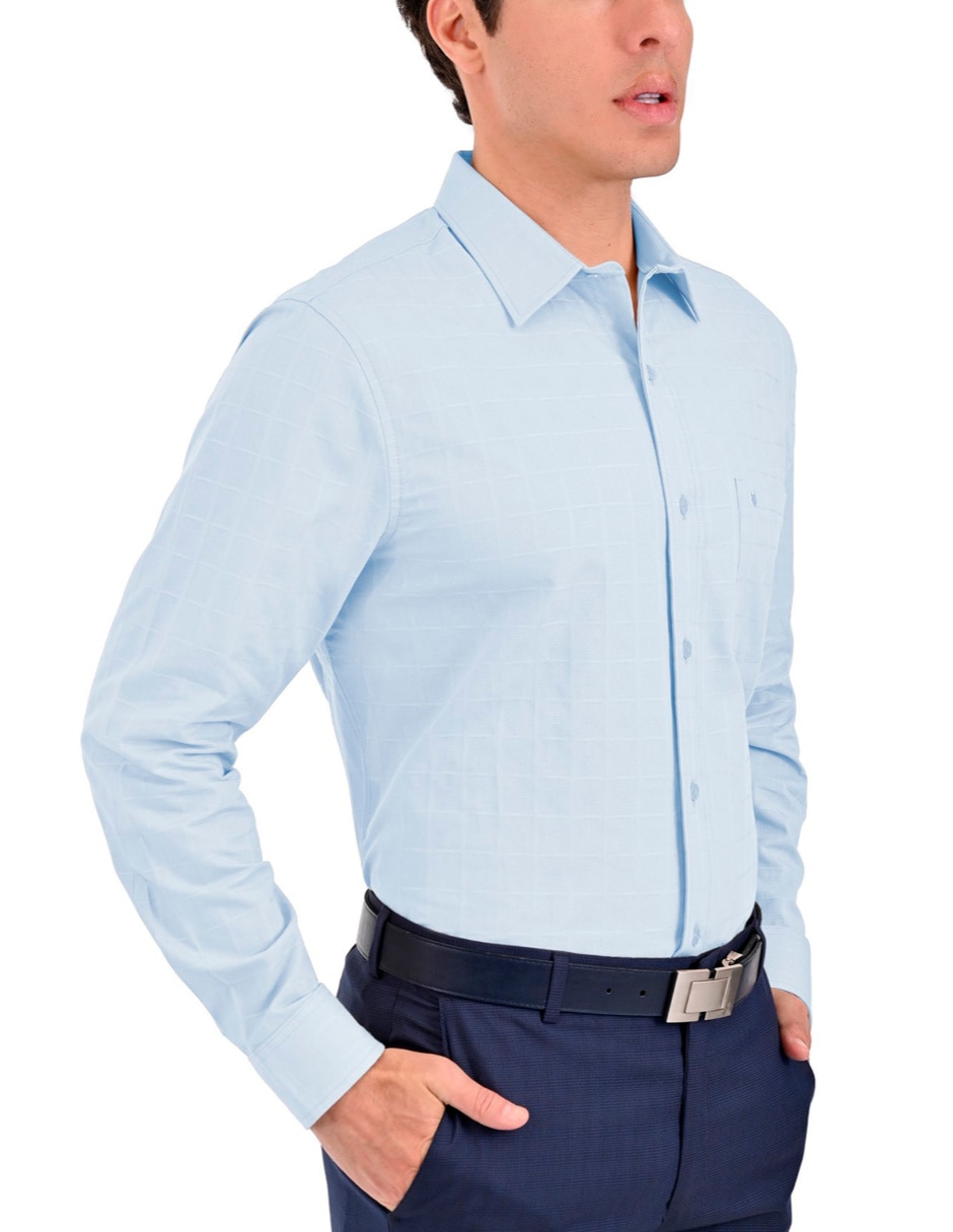 Camisa casual de algodón manga larga para hombre 5