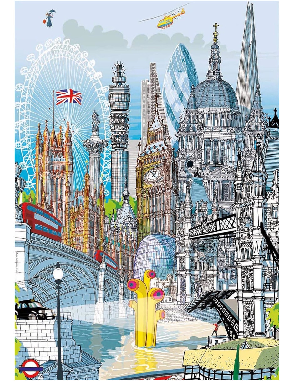 Rompecabezas londres city londres educa 200 piezas