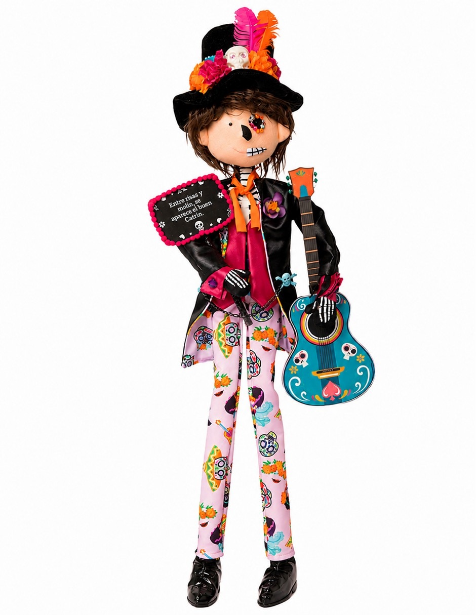 Figura decorativa de muñeco día de muertos día de muertos de tela Figura decorativa de muñeco día de muertos día de muertos de tela