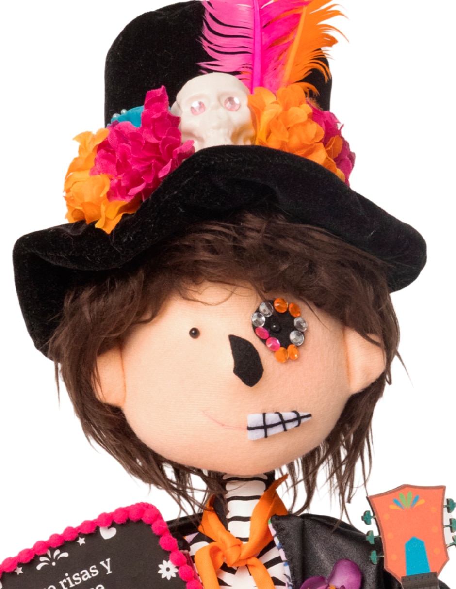 Figura decorativa de muñeco día de muertos día de muertos de tela 2