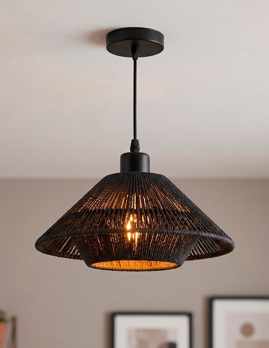 Lampara colgante calux incandescente y led