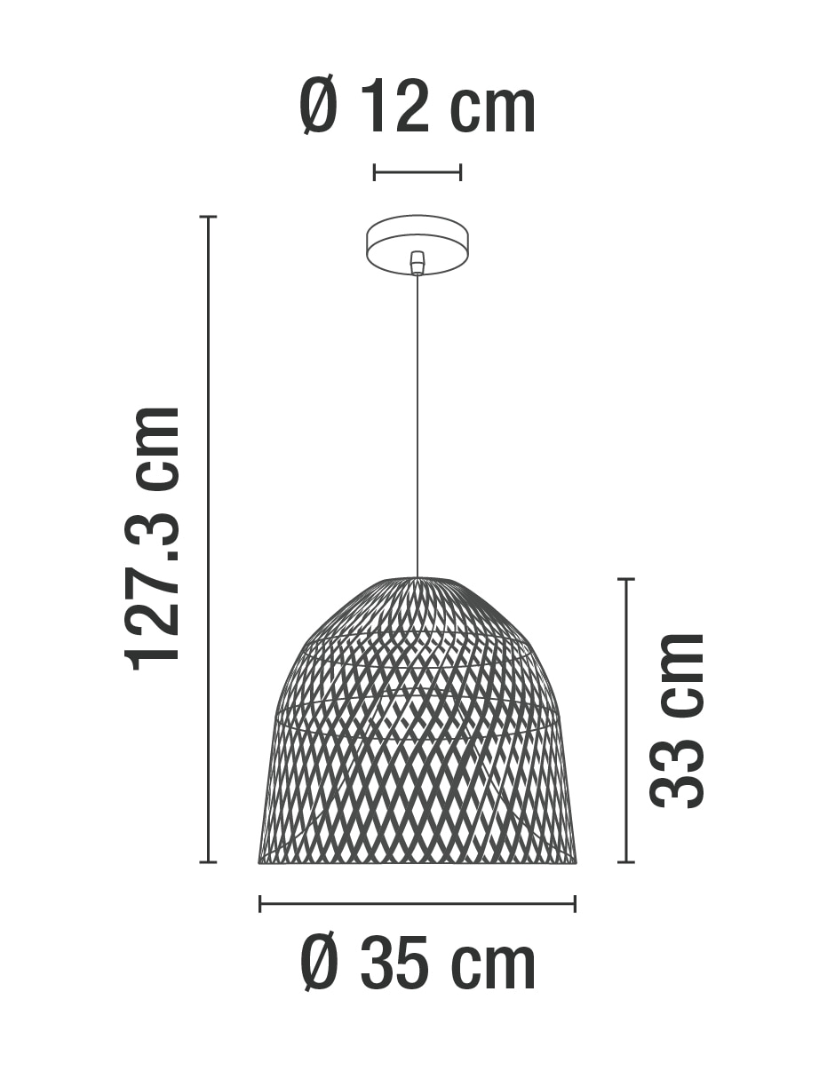 Lampara colgante incandescente y led 6