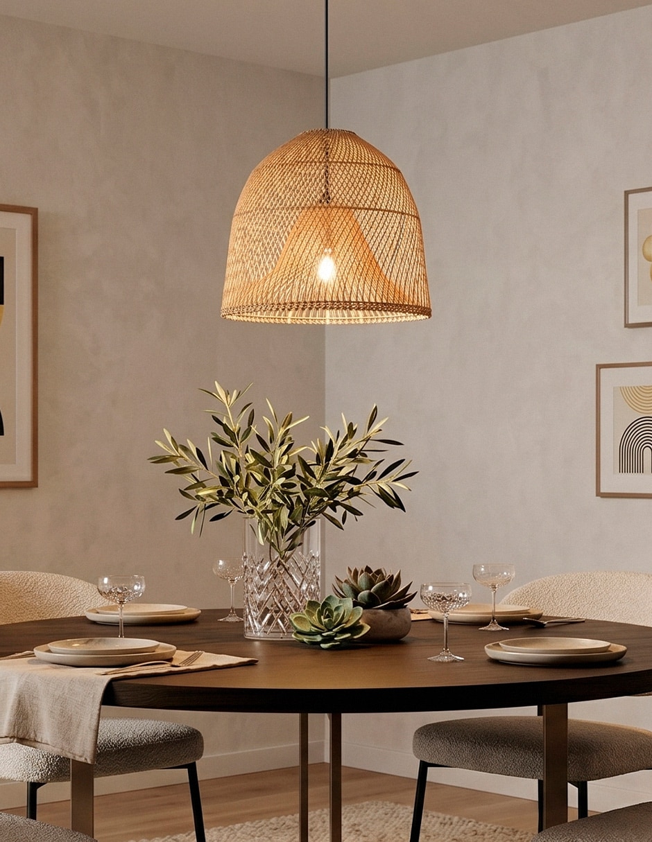 Lampara colgante incandescente y led 4