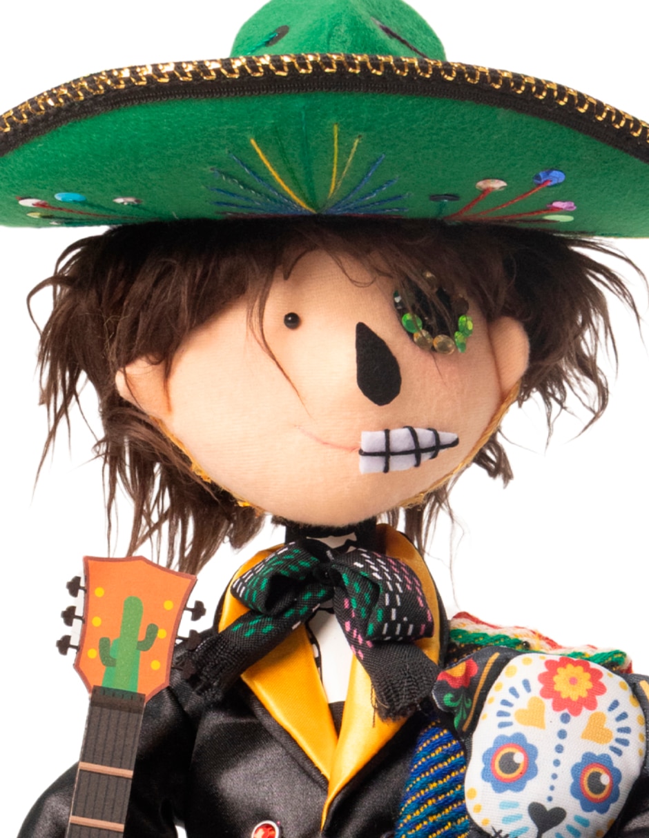 Figura decorativa de muñeco día de muertos día de muertos de tela 2