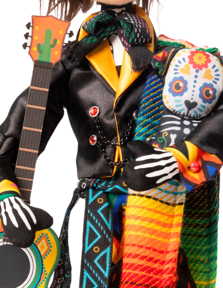 Figura decorativa de muñeco día de muertos día de muertos de tela 4