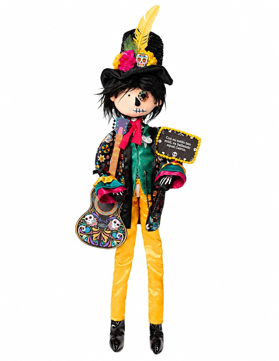 Figura decorativa de muñeco día de muertos día de muertos de tela Figura decorativa de muñeco día de muertos día de muertos de tela