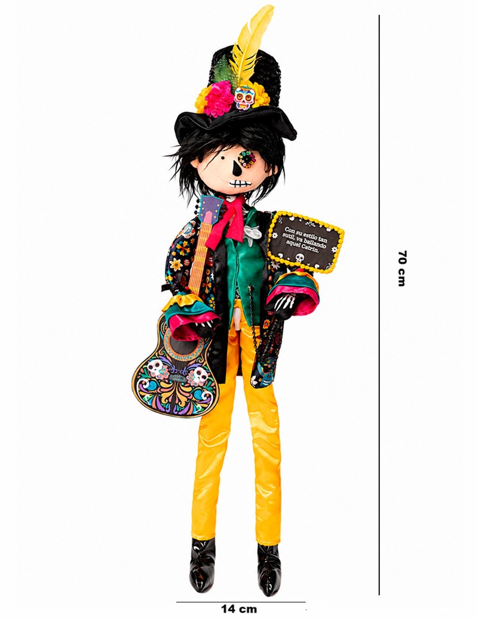 Figura decorativa de muñeco día de muertos día de muertos de tela 5