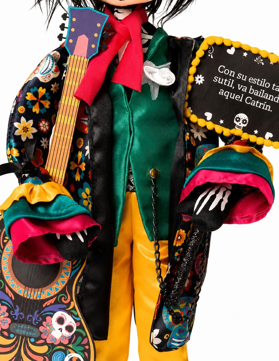 Figura decorativa de muñeco día de muertos día de muertos de tela 4
