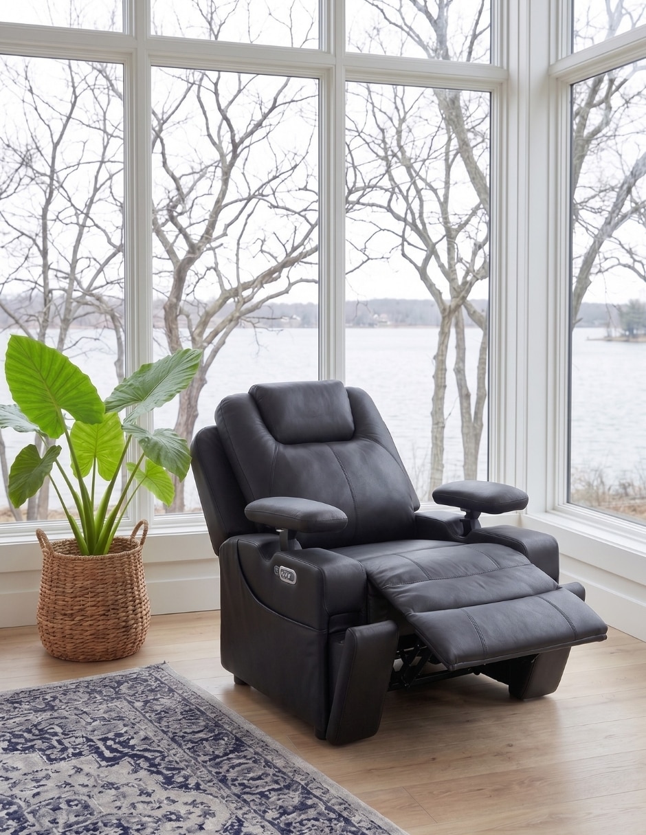 Reclinable kian de vinipiel 7