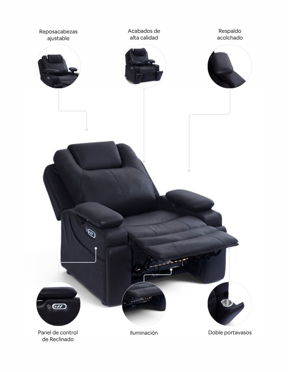 Reclinable kian de vinipiel 5