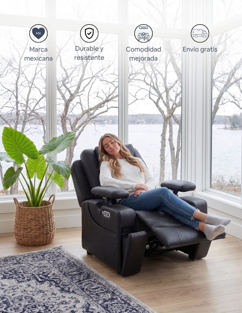Reclinable kian de vinipiel 4