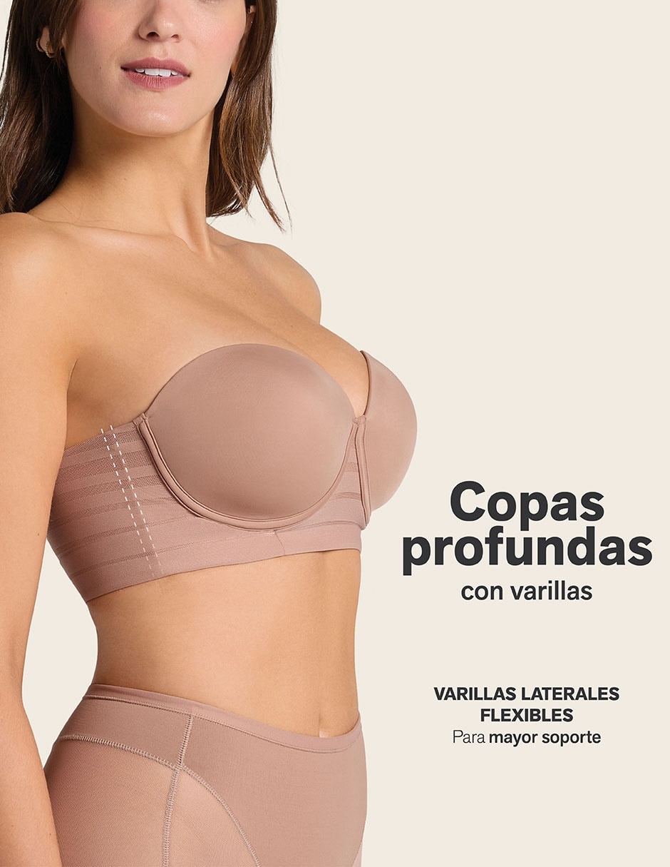 Brassiere/Set brassiere Strapless copa Preformada No aplica para Mujer 4