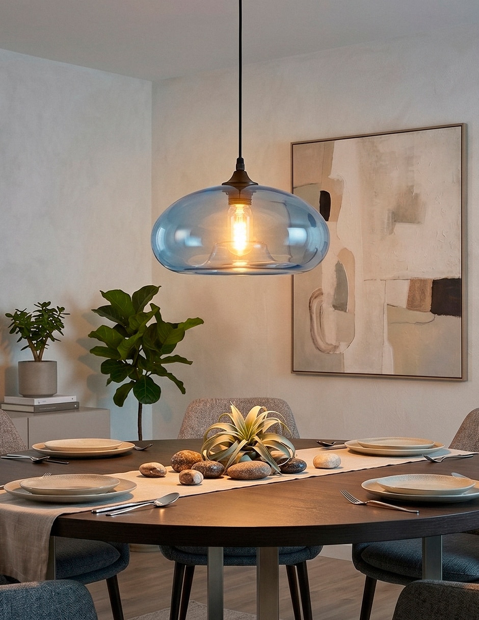 Lampara colgante incandescente y led 3
