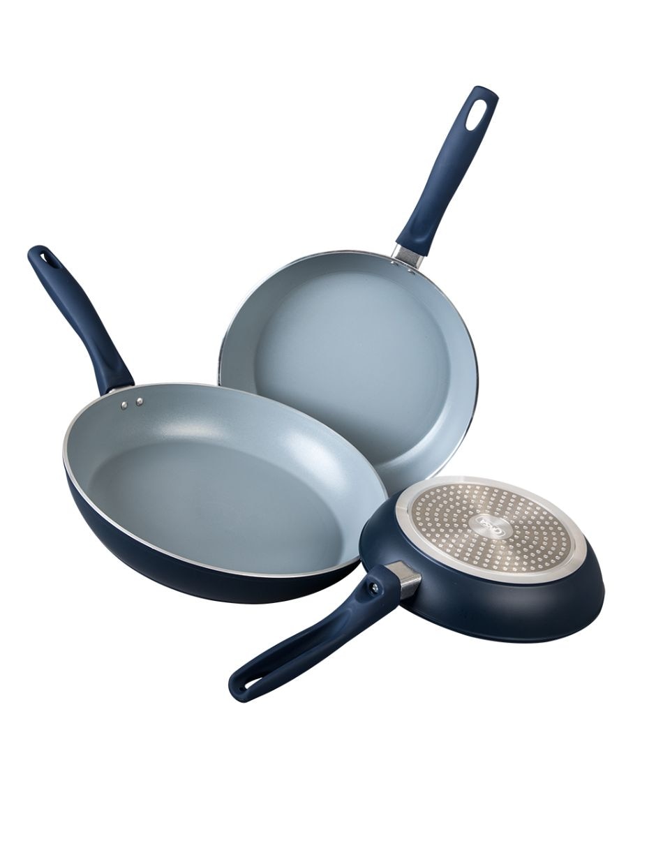 Set de sartenes wellnes de cerámica 3 piezas 2
