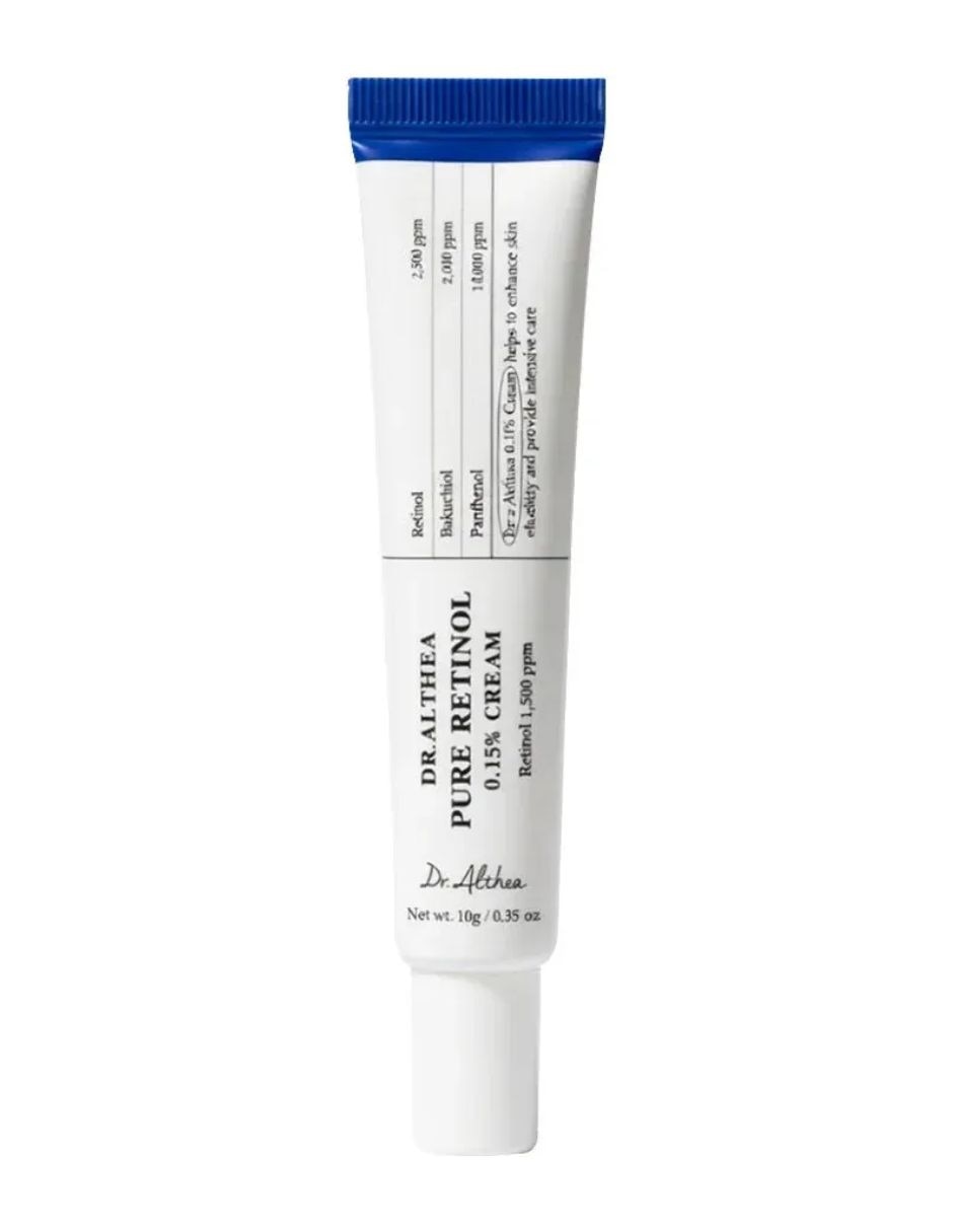 Crema para facial recomendada para prevenir signos de la edad de noche dr.althea pure retinol 0.15% cream para todo tipo de piel