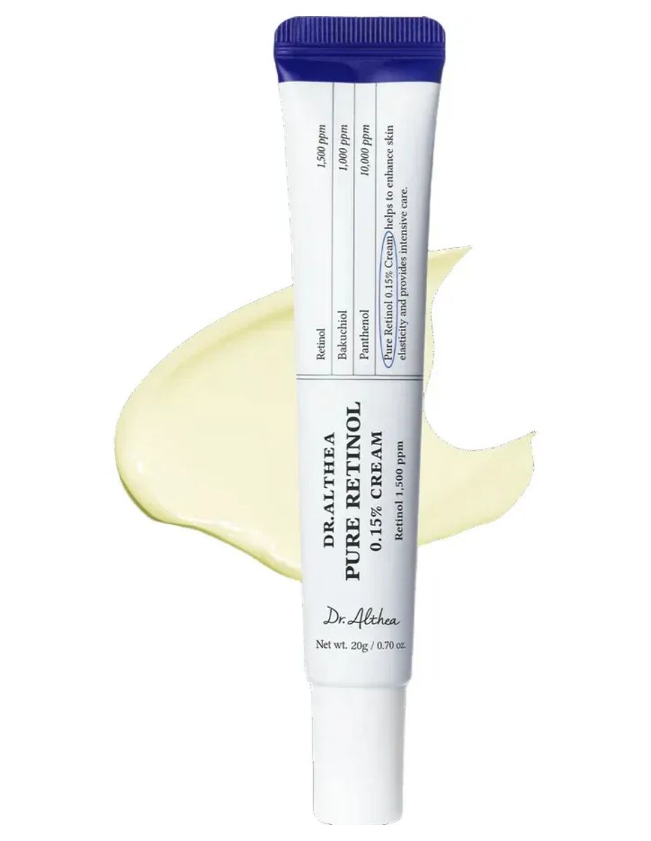 Crema para facial recomendada para prevenir signos de la edad de noche dr.althea pure retinol 0.15% cream para todo tipo de piel 3