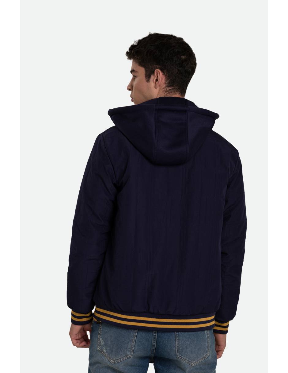 Chamarra bomber con capucha para hombre 5