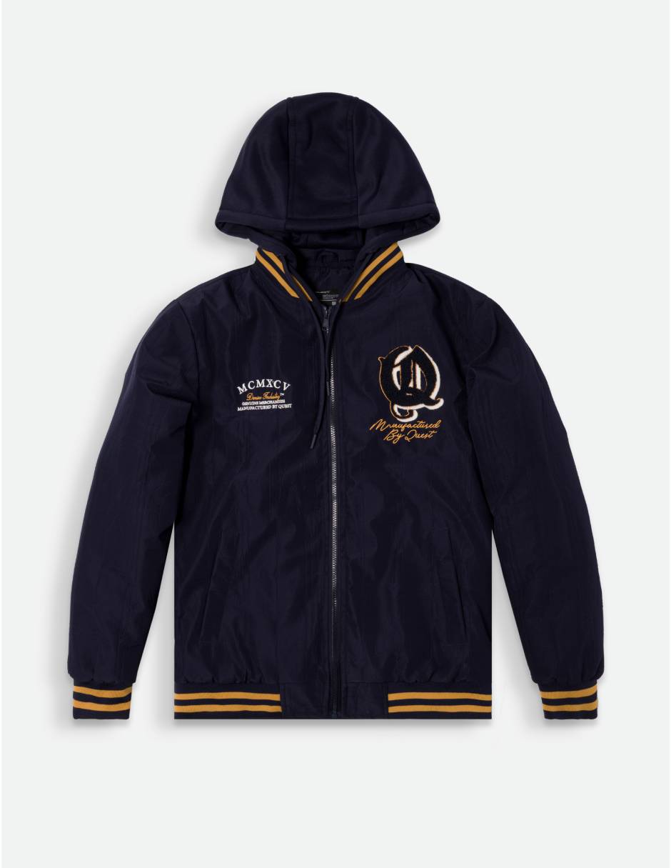 Chamarra bomber con capucha para hombre 6