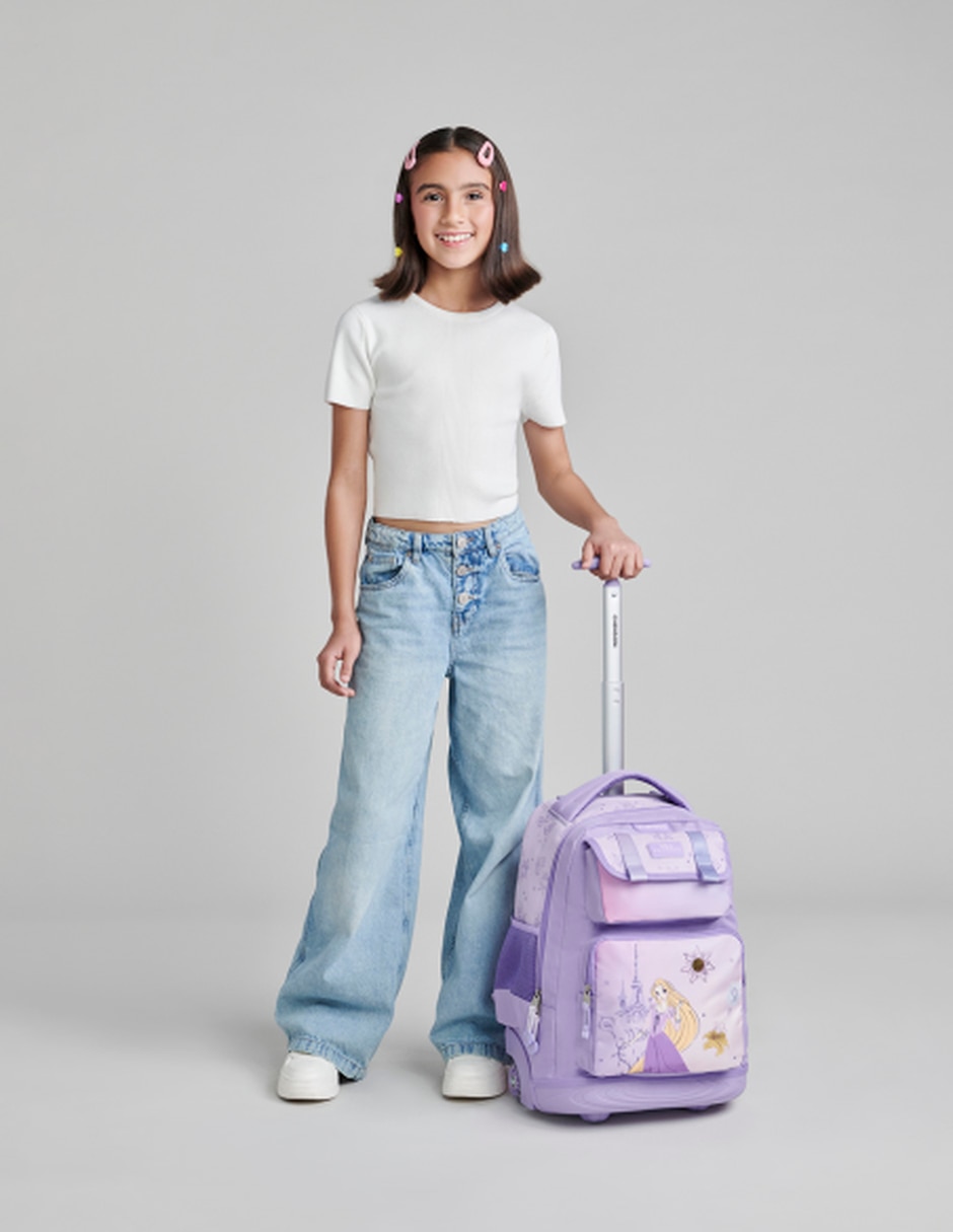 Mochila escolar princesas disney para niña 8