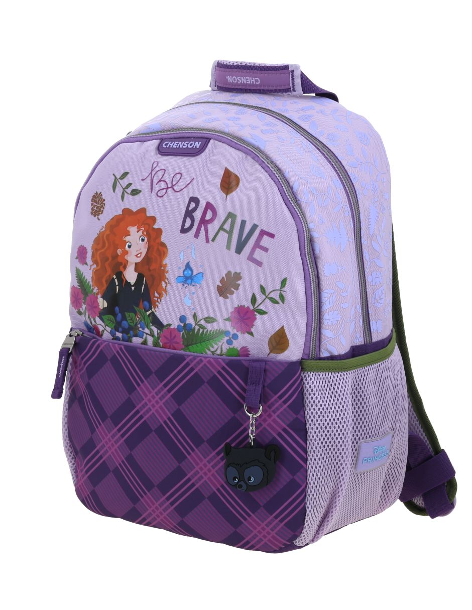 Mochila escolar princesas disney valiente para niña 7