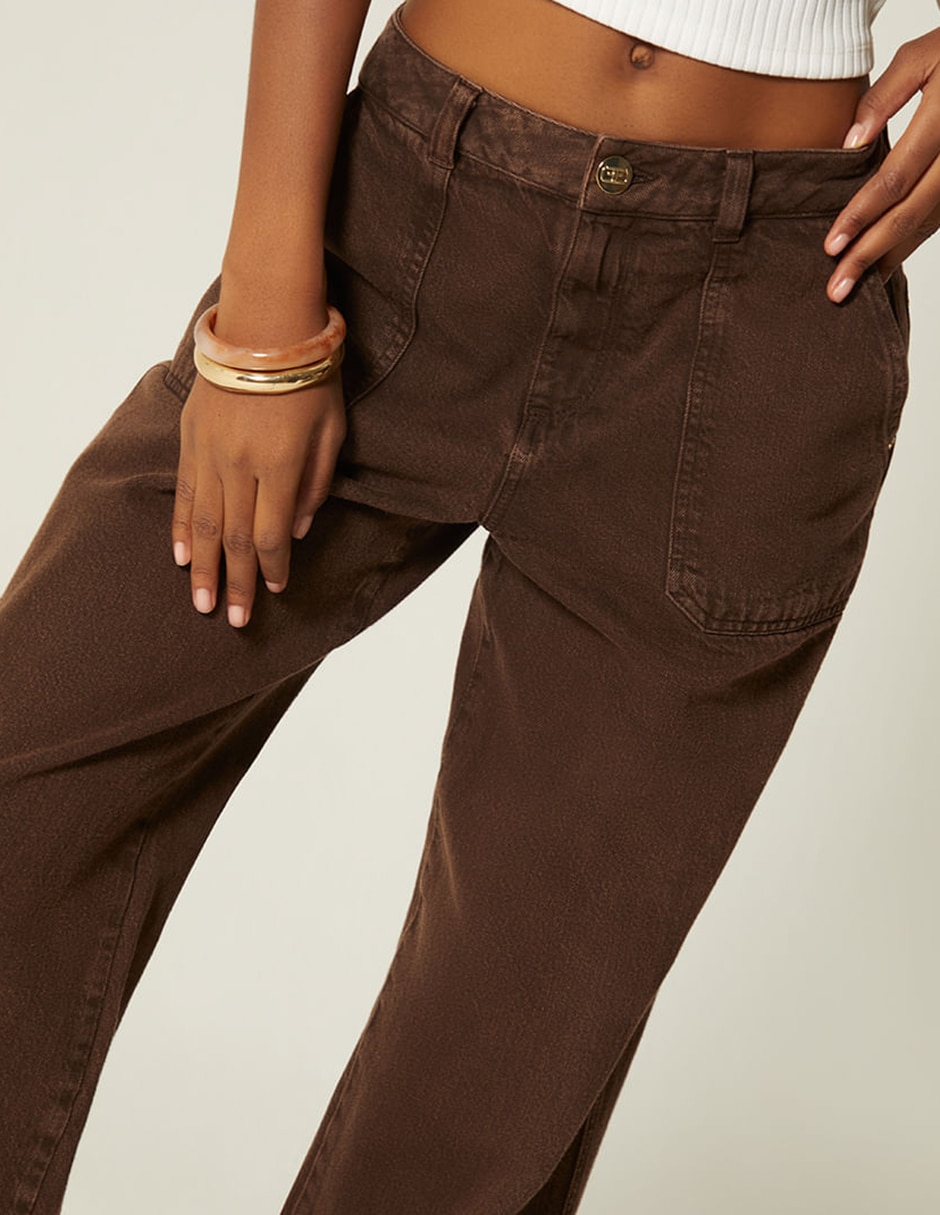 Jeans regular bota cintura studio f indigo utopia para mujer