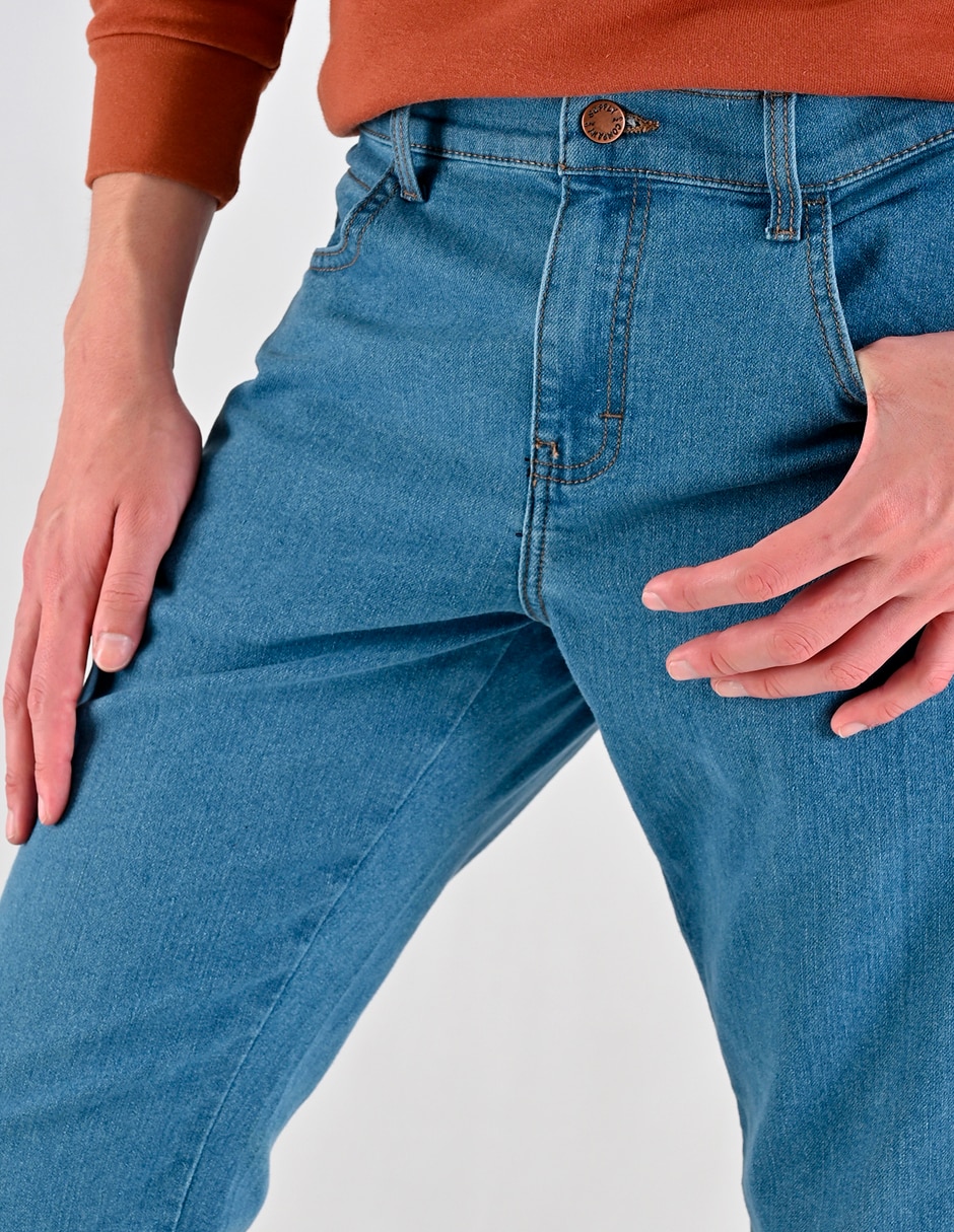 Jeans regular regular básico para hombre 2