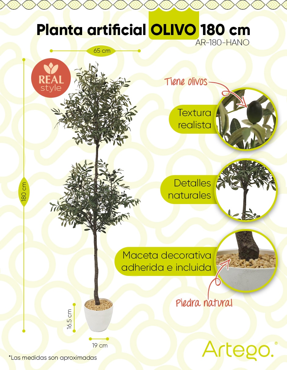 Planta olivo artificial hano real style olivo 9