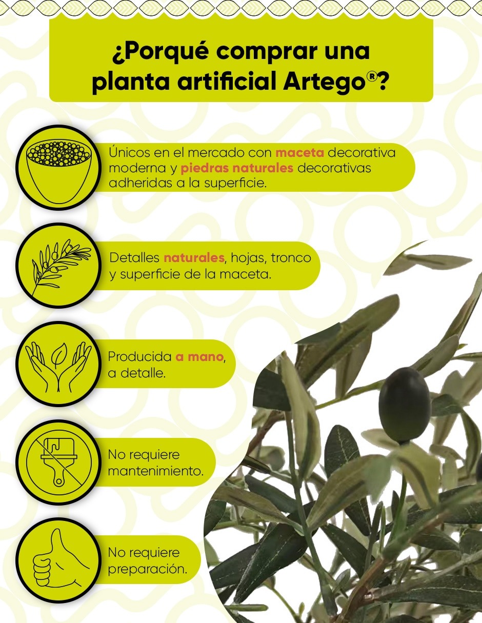 Planta olivo artificial hano real style olivo 8