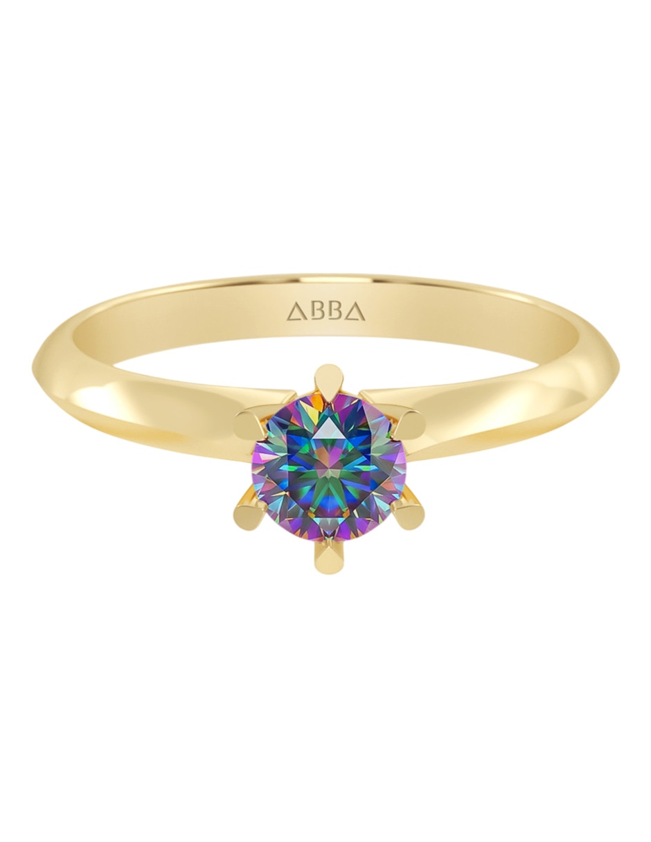 Anillo de compromiso de oro 10 k zirconia Anillo de compromiso de oro 10 k zirconia