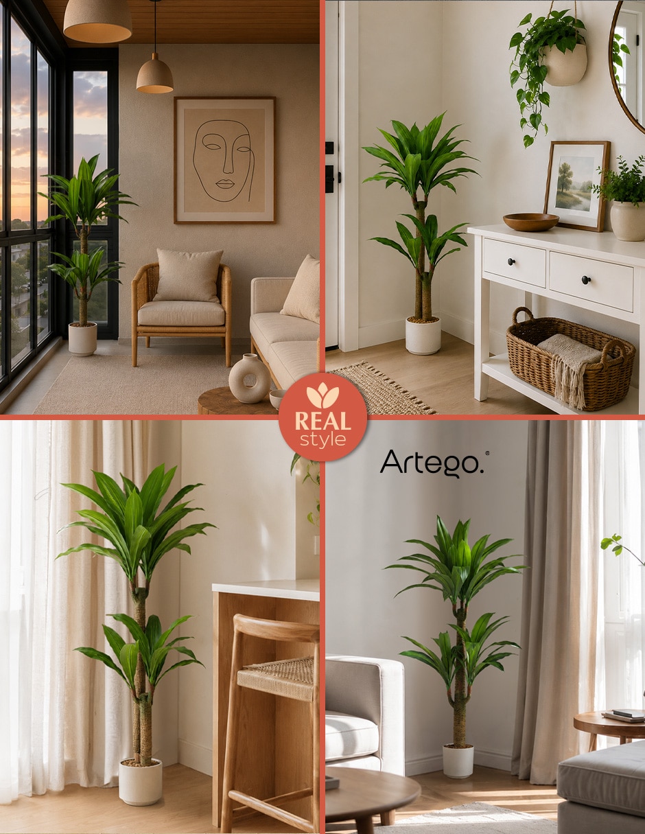 Planta palo de brasil artificial kenia real style dracaena 5