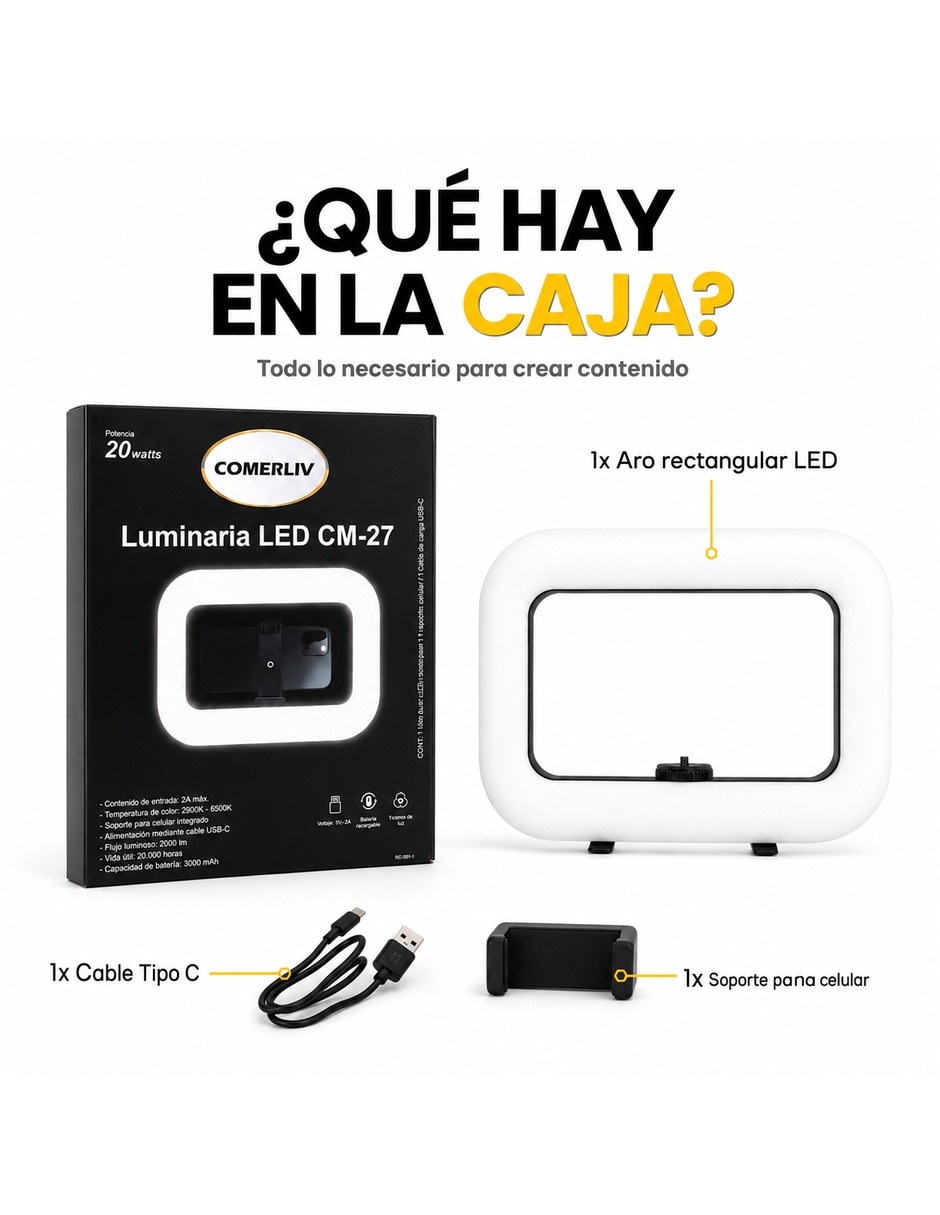 Aro de luz ym200 3