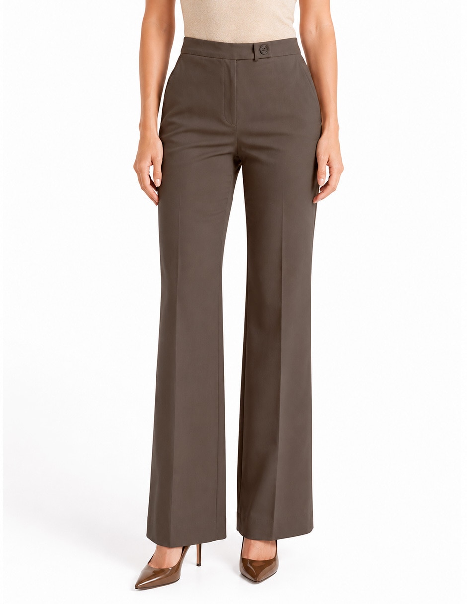 Pantalón de vestir regular para mujer