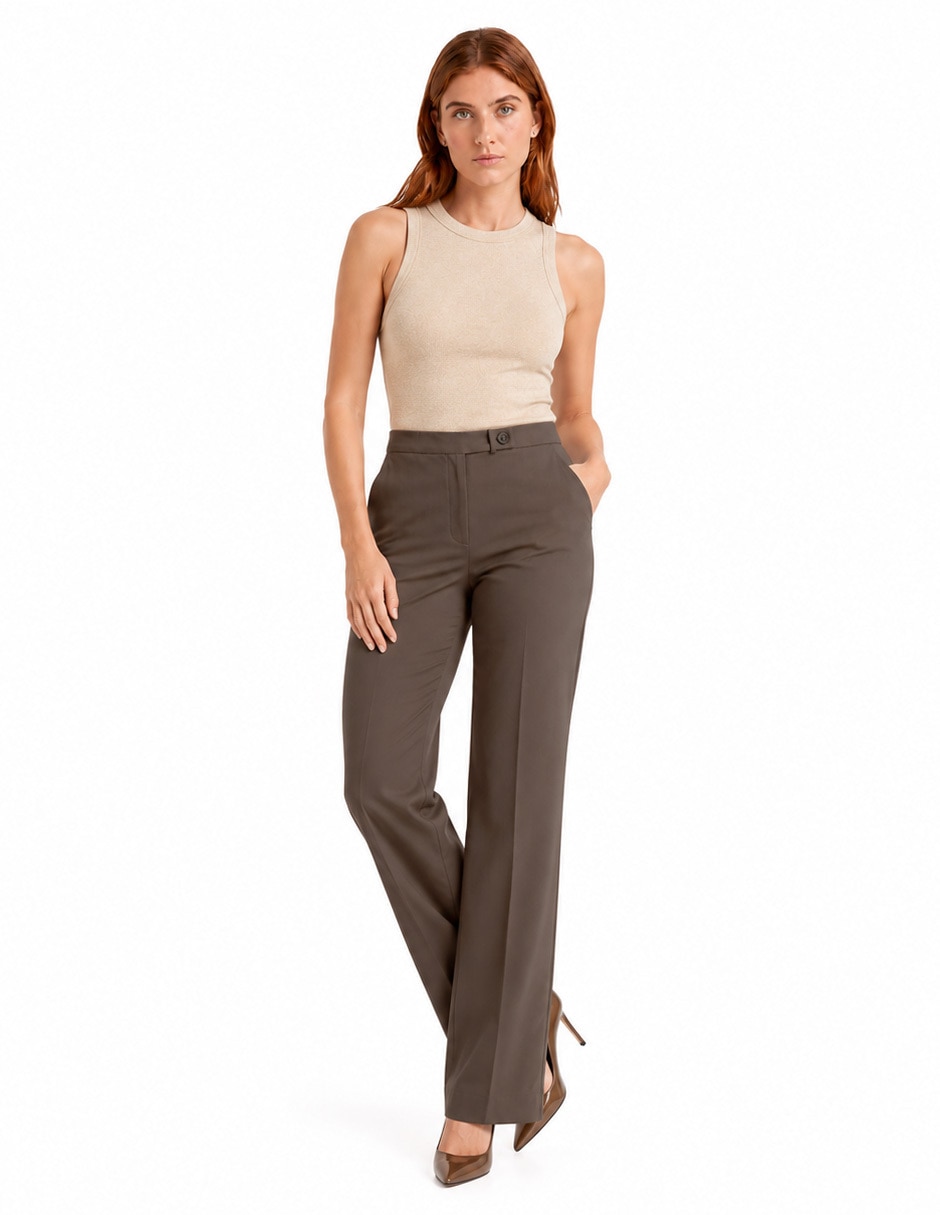 Pantalón de vestir regular para mujer 4