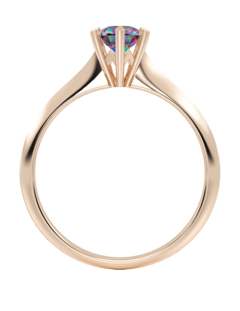 Anillo de compromiso de oro 14 k 5