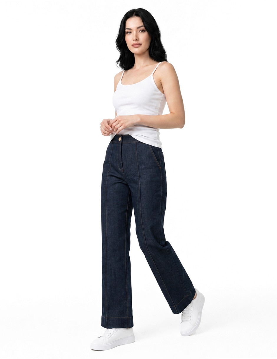 Pantalón de vestir regular para mujer 4